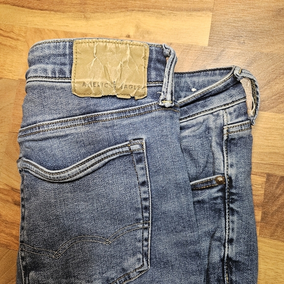 American Eagle Jeans Mens 34x34 Blue Denim Athletic Next Level Airflex - Picture 3 of 13